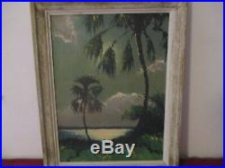 Vintage 1960's Sam Newton Florida Highwaymen, Upsom 27x21