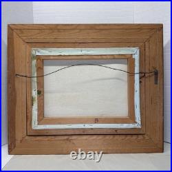 Vintage 1960s 1970s Original Oil Painting Mountain Landscape Signed R. Sill 12