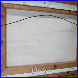 Vintage 1960s 1970s Original Oil Painting Mountain Landscape Signed R. Sill 12