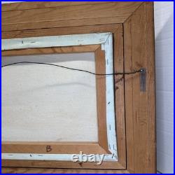 Vintage 1960s 1970s Original Oil Painting Mountain Landscape Signed R. Sill 12