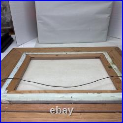 Vintage 1960s 1970s Original Oil Painting Mountain Landscape Signed R. Sill 12