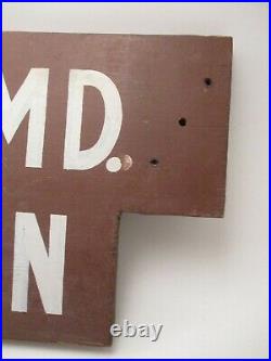 Vintage 1960s 39 Medical Practice Sign Skin Diseases Dermatology Hand Painted