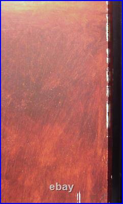 Vintage 1960s Abstract Expressionist Painting Mid Century Modern Art MCM Signed