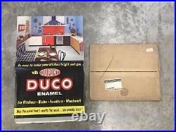 Vintage 1960s NOS Dupont Paint Cardboard Advertising Sign Store Display