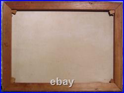 Vintage 1960s Original Oil Painting Impressionist Winter Landscape Signed
