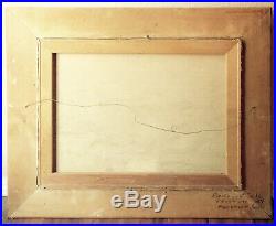 Vintage 1961 Seascape Painting Signed Dated Framed California Artist 32x26x4