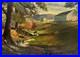 Vintage 1962 Dr. John Van Dyke Original Casein Landscape Painting Signed