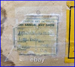 Vintage 1962 Dr. John Van Dyke Original Casein Landscape Painting Signed