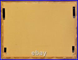 Vintage 1966 Abstract Impressionist Watercolor Painting by Sidonie Caron, Signed