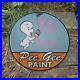 Vintage 1969 Pee Gee Paint Casper Porcelain Gas Oil 4.5 Sign