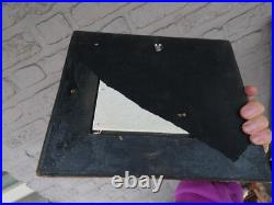 Vintage 1970 oil panel wild horses field painting signed