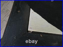 Vintage 1970 oil panel wild horses field painting signed