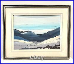 Vintage 1978 Abstract Signed Painting On Board Framed