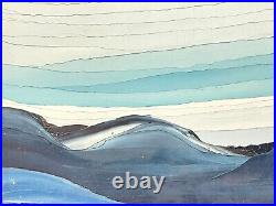 Vintage 1978 Abstract Signed Painting On Board Framed