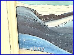 Vintage 1978 Abstract Signed Painting On Board Framed