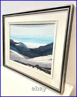 Vintage 1978 Abstract Signed Painting On Board Framed