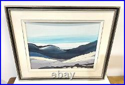 Vintage 1978 Abstract Signed Painting On Board Framed