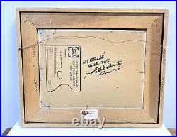 Vintage 1978 Abstract Signed Painting On Board Framed