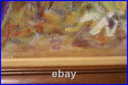 Vintage 1978 Original Oil on Canvas Painting Framed Signed & Dated