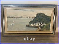 Vintage 1985 Signed Original Oil Painting Terry Terence Cook Sydney Australia