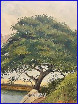 Vintage 1985 Signed Original Oil Painting Terry Terence Cook Sydney Australia