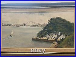 Vintage 1985 Signed Original Oil Painting Terry Terence Cook Sydney Australia