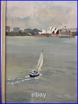 Vintage 1985 Signed Original Oil Painting Terry Terence Cook Sydney Australia
