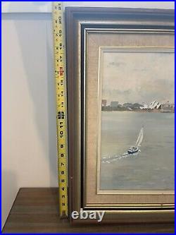 Vintage 1985 Signed Original Oil Painting Terry Terence Cook Sydney Australia