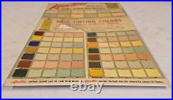 Vintage 19.5 Kem-Tone Oil Paint Sample Sign TOC 82 Paint Samples Canada