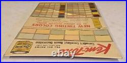 Vintage 19.5 Kem-Tone Oil Paint Sample Sign TOC 82 Paint Samples Canada