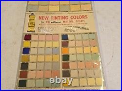 Vintage 19.5 Kem-Tone Oil Paint Sample Sign TOC 82 Paint Samples Canada