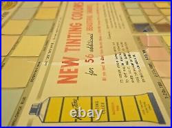 Vintage 19.5 Kem-Tone Oil Paint Sample Sign TOC 82 Paint Samples Canada