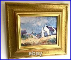 Vintage 20th Cent Impressionist Oil Painting Claude Turnois Western Cape SAfrica