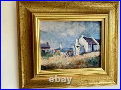 Vintage 20th Cent Impressionist Oil Painting Claude Turnois Western Cape SAfrica
