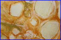 Vintage 66 SIGNED Midcentury Modern ABSTRACT Jere Era RAINDROPS CIRCLES Painting