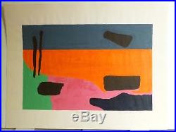 Vintage ABSTRACT MODERNIST COLORIST PAINTING MID CENTURY MODERN Signed 1972