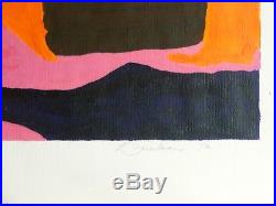 Vintage ABSTRACT MODERNIST COLORIST PAINTING MID CENTURY MODERN Signed 1972