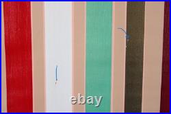 Vintage Abstract Acrylic Painting COM 90 EROTICS Signed RAMC 1988