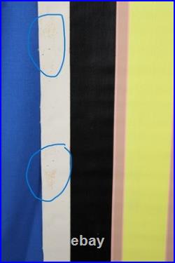 Vintage Abstract Acrylic Painting COM 90 EROTICS Signed RAMC 1988