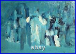 Vintage Abstract Expressionism Oil Painting Signed