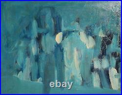 Vintage Abstract Expressionism Oil Painting Signed