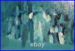 Vintage Abstract Expressionism Oil Painting Signed