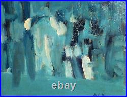 Vintage Abstract Expressionism Oil Painting Signed