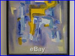 Vintage Abstract Expressionism Painting Non Objective Art Pop Expressionist MCM