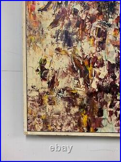 Vintage Abstract Expressionist Signed Painting Ex. Christies 1981