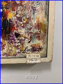 Vintage Abstract Expressionist Signed Painting Ex. Christies 1981