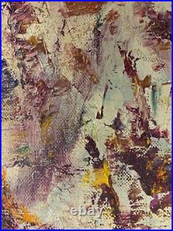 Vintage Abstract Expressionist Signed Painting Ex. Christies 1981