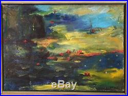 Vintage Abstract Oil Painting