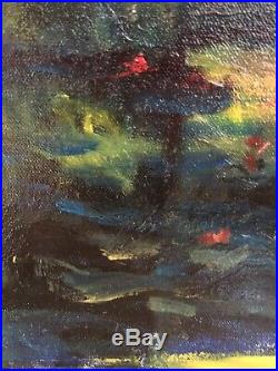 Vintage Abstract Oil Painting