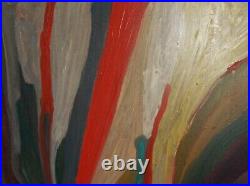 Vintage Abstract Oil Painting Signed